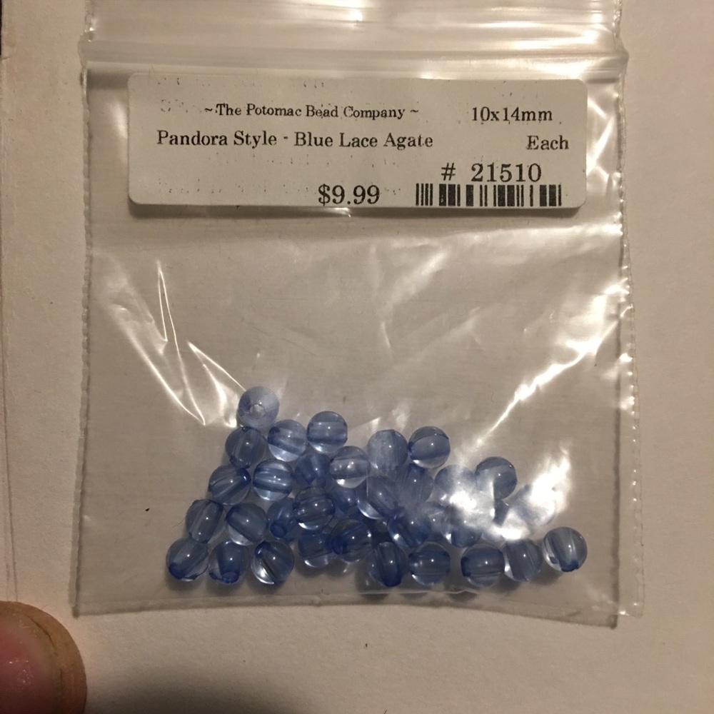 Blue gemstone beads 30+ pieces or Denim beads - Picture 2 of 4